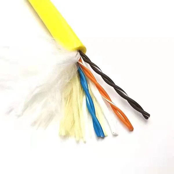 Customized 8 Core 4 Twisted Pair ROV Tether Underwater Waterproof Neutrally Buoyant Cable