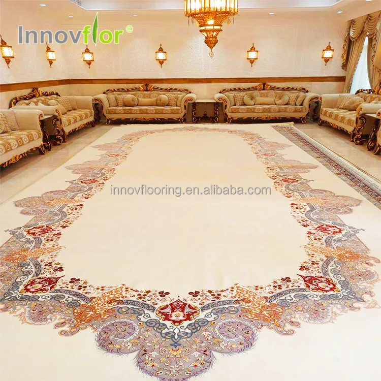 Custom Made Sound Reduction Acoustic Floral Carpets Indonesia Wall To Wall Modern Handtufted