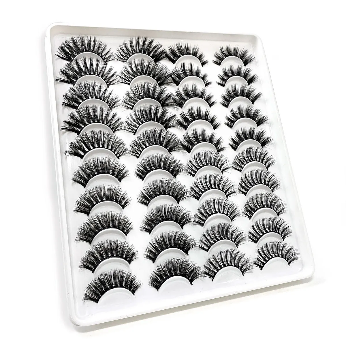 Inventory lashes Manufacturer Beauty natural long eyelashes 20 pairs natural false eyelashes fake long makeup 3d mink eyelashes