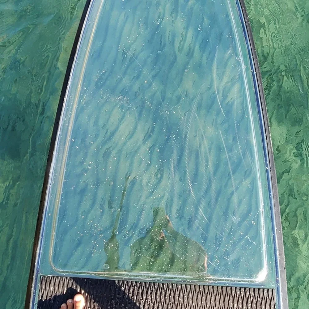 clear sup クリア　サップ　スタンドアップパドルボード Amazon | Surfboard Glass Sup クリアパドルボード 透明