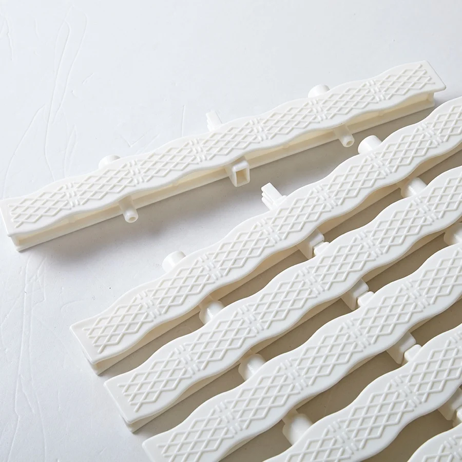 Bluwhale Customize Length Swimming Pool Wave Shape Grating Grille Non Slip PPS Overflow Grating