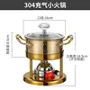 304 stainless steel checkered pattern, gold finish [glass cover]