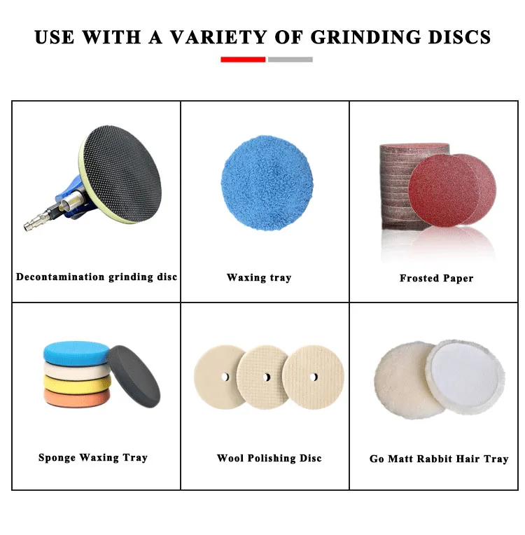 Suez Best Multifunctional Pneumatic 6 Inch Car Wax Polish Machine Kit