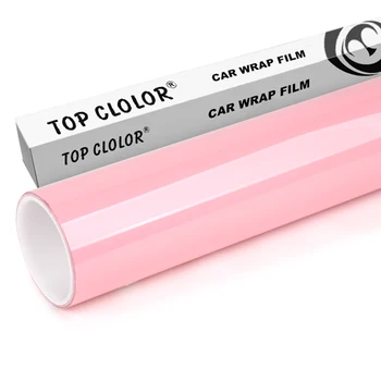 Anti-Sand Gloss Crystal Sakura Snow Pink Car Color Change Film Body Protection Film PVC Car Wrap Film