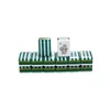 4-layer green striped acrylic mahjong tiles
