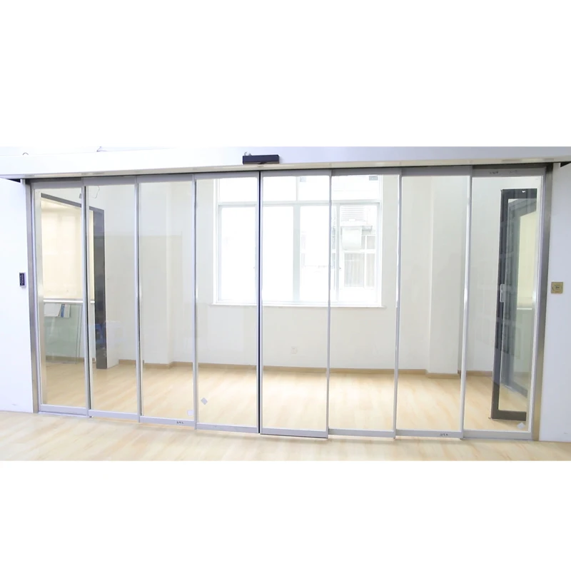 Turtech DTSC3000 Automatic Telescopic Door Automatic Sliding Door with Three Movable Door  Opener for Mall