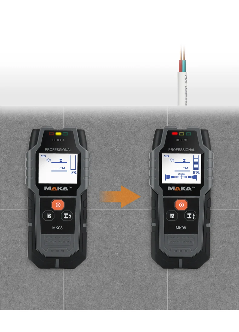 
 Лидер продаж, цифровой Деревянный Центр Intertek CE Rohs FCC ETL, обнаружитель проводов под напряжением, настенный детектор  