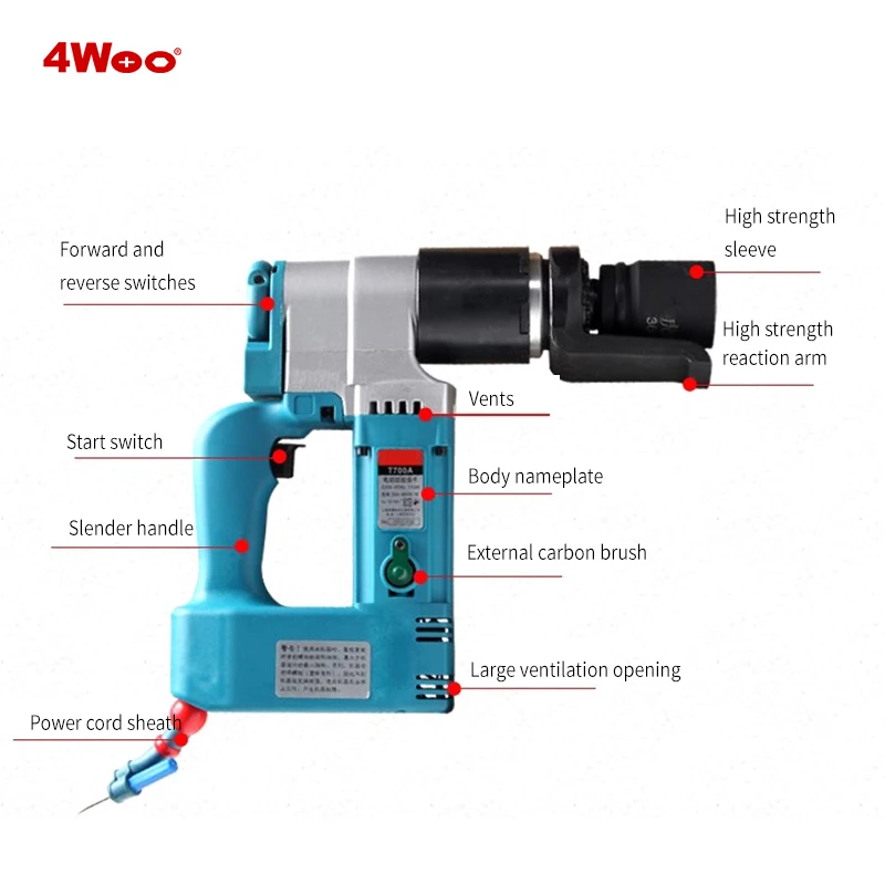 Промышленный портативный Электрический динамометрический ключ T2000NA