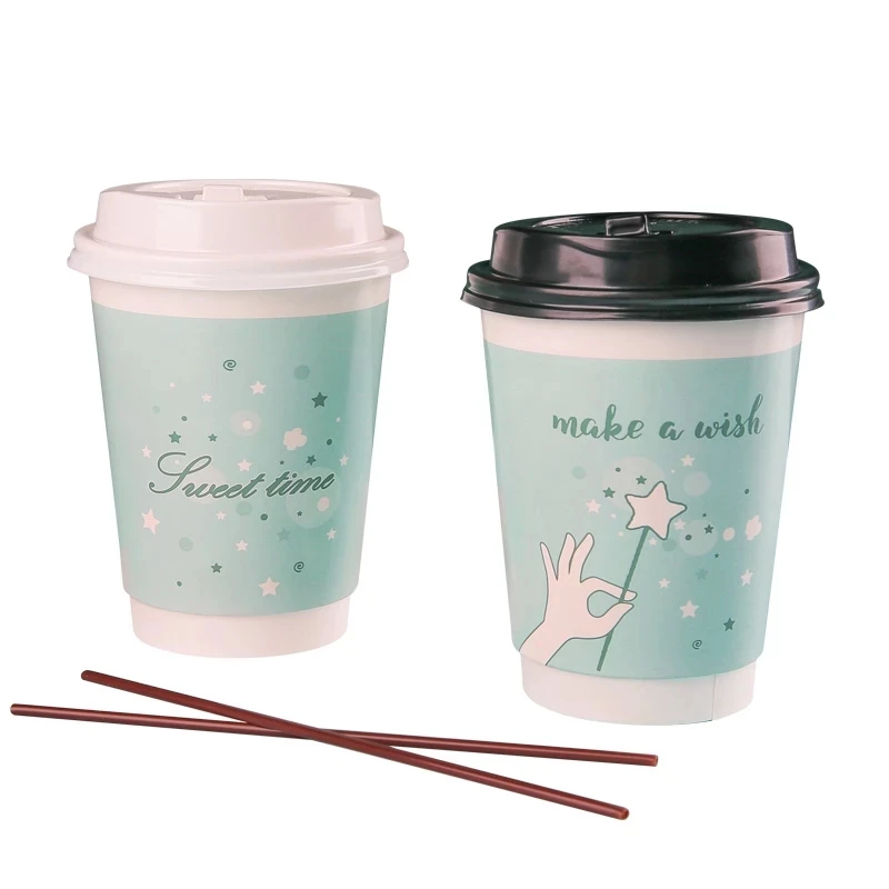 12 8oz Cups 40 Pack 8 Oz Coffee Paper Cup