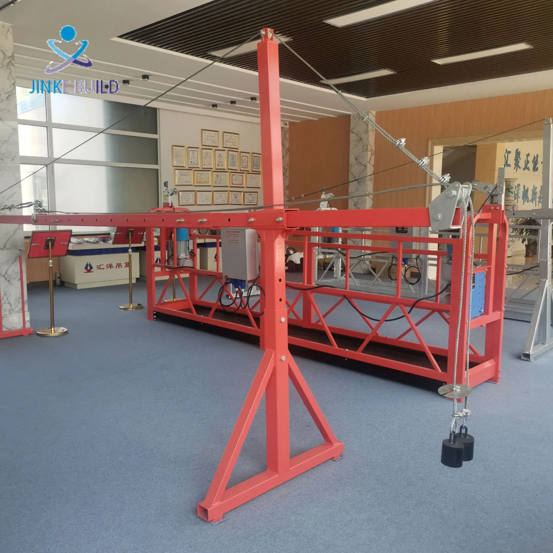 product modern industrial design zlp suspended steel  aluminum alloy work platform lift outdoor window cleaning equipment-8