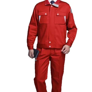 Modern Cut Premium Safety Work Apparel Long Aesthetic Work Uniform Food Service Anti Odor Industry Uniform Set