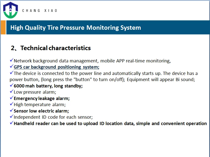 Intelligent Tire Management System Real Time 4G GPS Tracking T-Box Receiver Bluetooth Transmission Truck TPMS Sensor