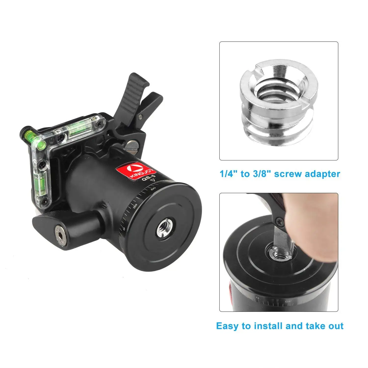 Wholesale Camera Quick Release Mini Tiny Convertion Adapter UNC 1/4 to 3/8 Thread Screw Nut for Tripod Ball Head Plate Mount