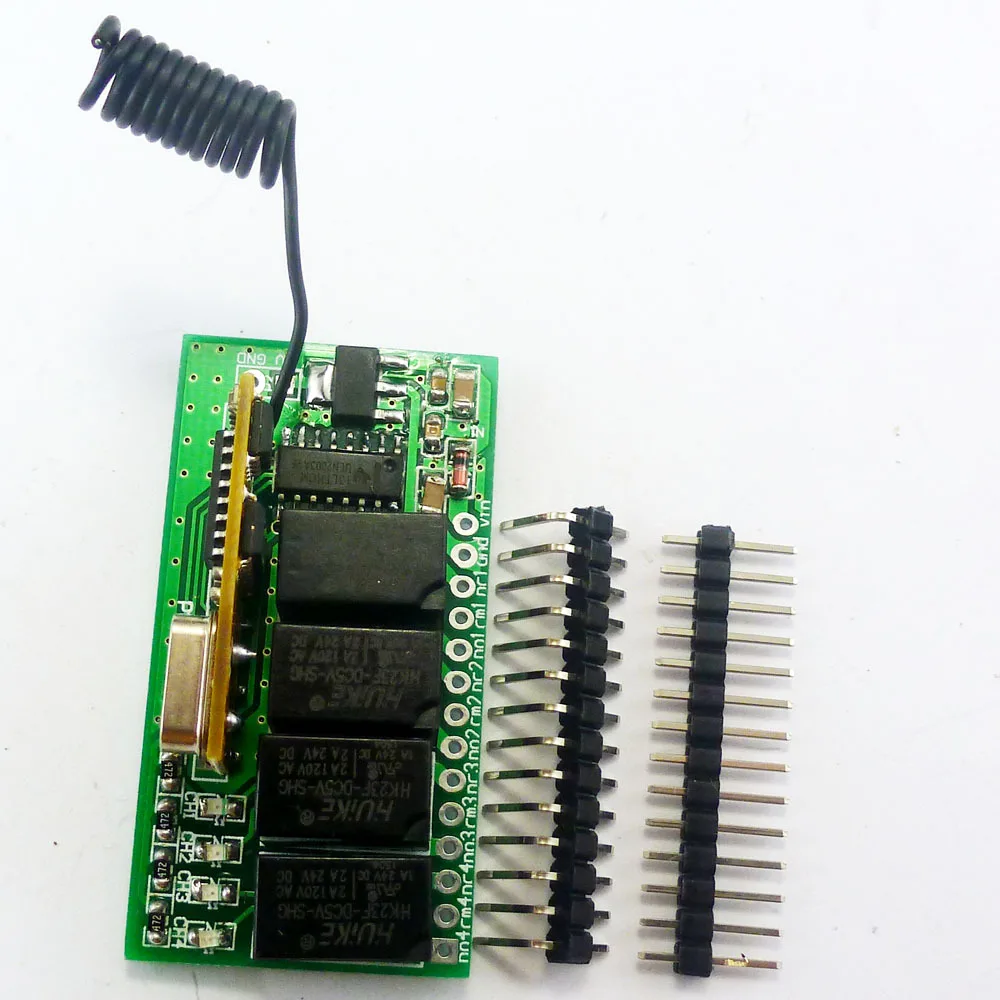 Ultra Small 4-way Wireless Microcontroller Remote Control Switch Relay ...