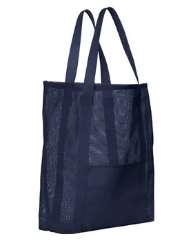 Summer Fashion Ladies Large Capacity Mesh Shoulder Handbags Women's Hollow Polyester Shopping Beach Tote for Travel Luxury Open