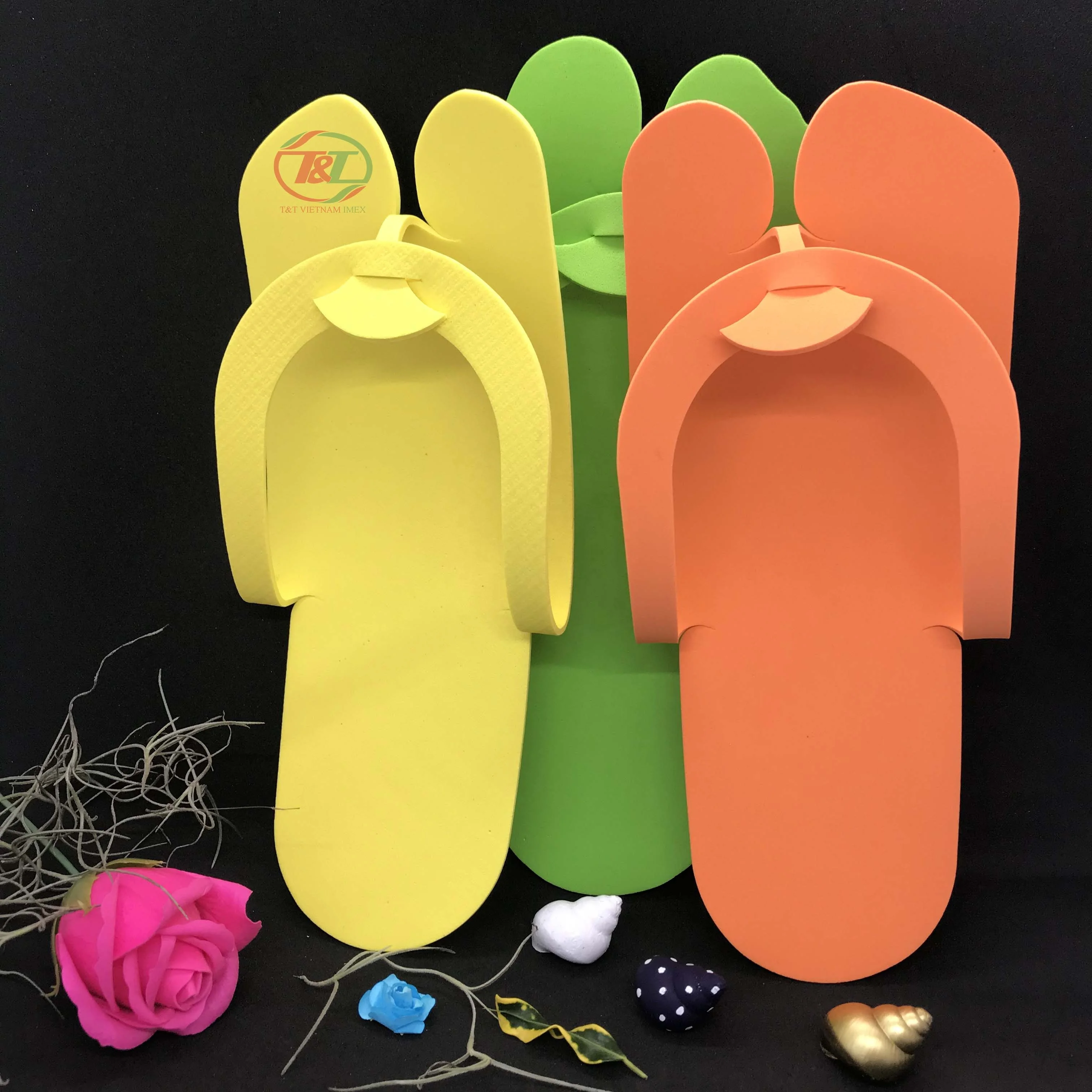 Made In Vietnam Disposable Pedicure Eva Slippers Foam Slipper For Nail