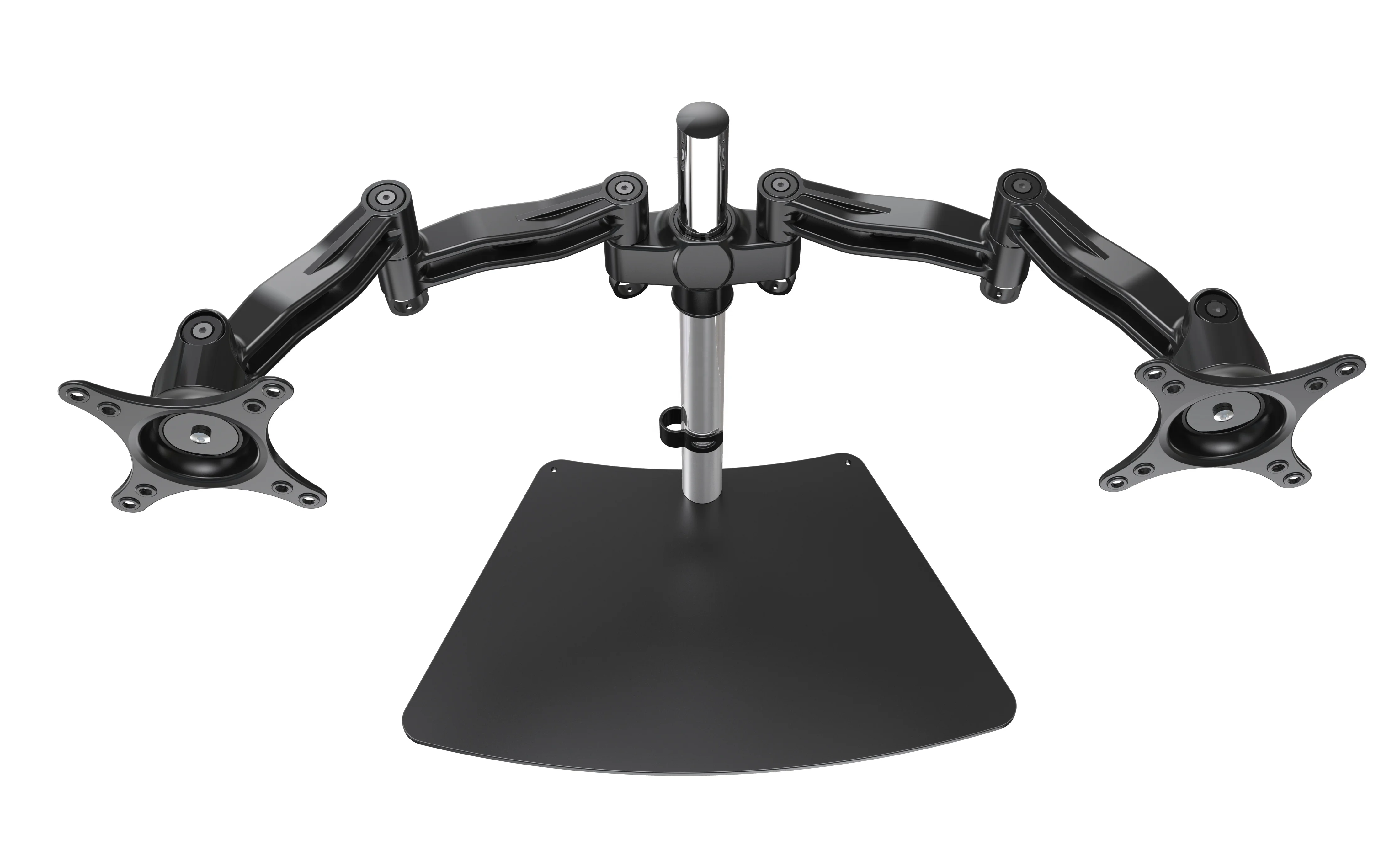 V-mounts Fully Adjustable Monitor Arm Dual Monitor Stand  With VESA Plate Locking Screw D08S