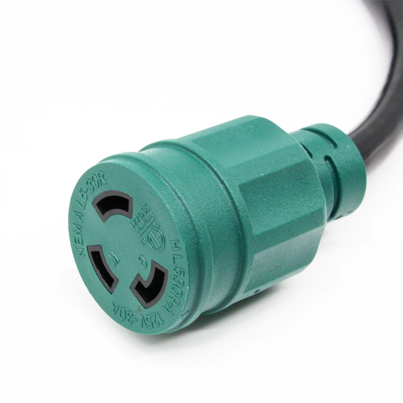 Nema L530p To L530r 3 Prong 30 Amp Generator Extension Cord 125v Sjtw