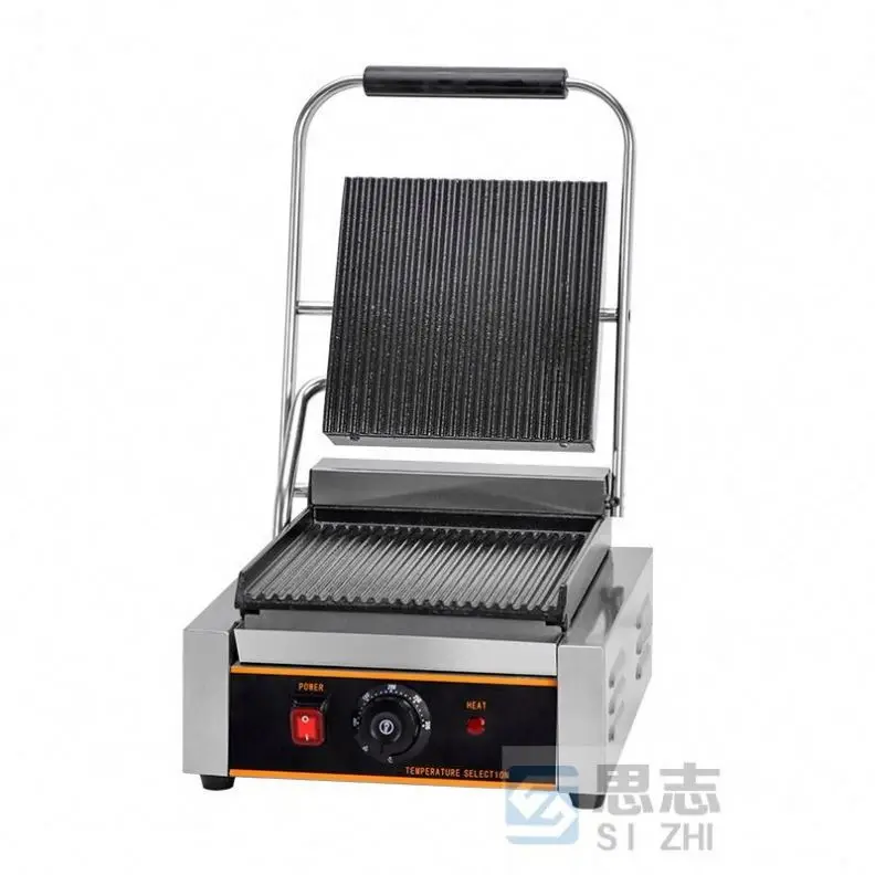Sandwich Grill Panini Maker Panini Press Grill Electric Steak Frying Machine Griddle Teppanyaki Beef Grilled Squid Machine