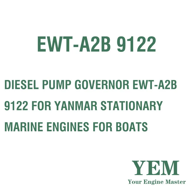 DIESEL PUMP GOVERNOR EWT-A2B 9122 for YANMAR STATIONARY MARINE ENGINES for BOATS