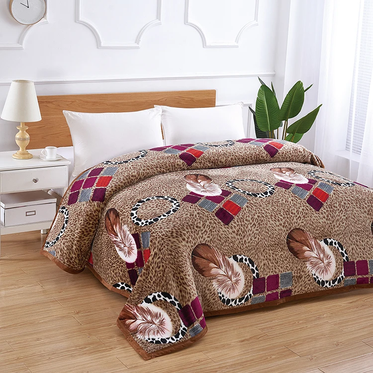 Queen Size Bedspread Flannel Factory Comforter Printed 100 Polyester