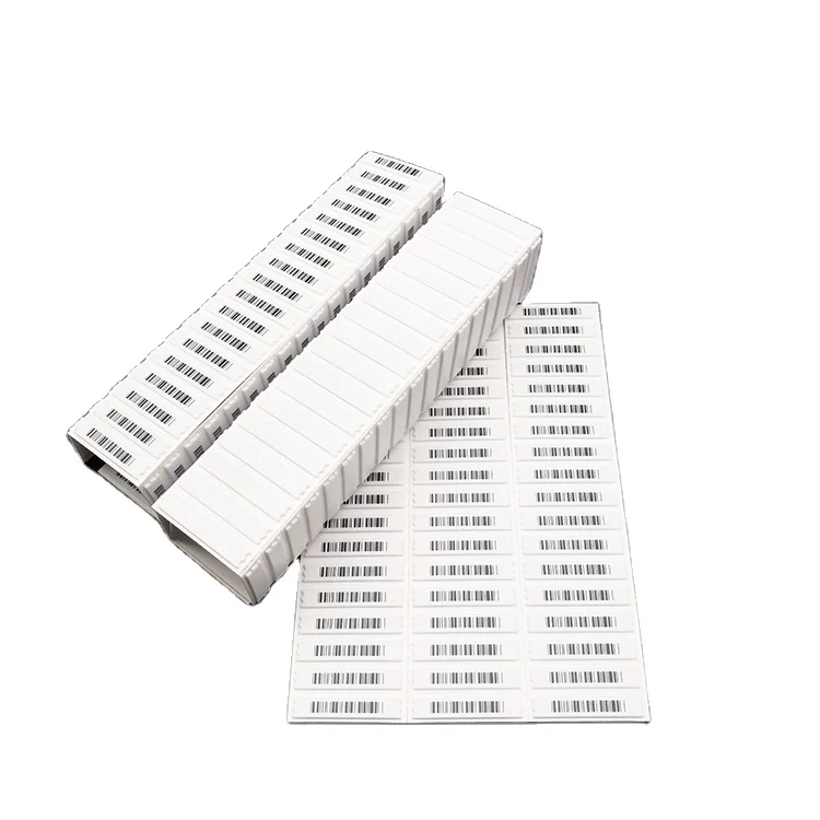 EAS Barcode Alarm Sticker Paper Tag 58KHz Anti-theft Adhesive Soft Tag Disposable Acoustic Magnetic AM Security Soft Label