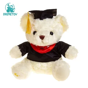 Wholesale 18cm/23cm/28cm/35cm Lovely Stuffed Animals Plush Graduation Teddy Bear With Cap & Gown for Kid Gifts