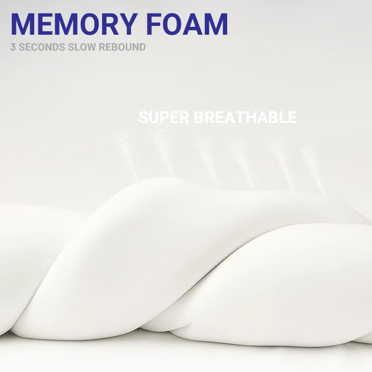 Cervical Neck Pain Bed Sleep Contour Butterfly Shaped Side Sleeper Ergonomic Memory Foam Neck Support Legacy Contour Pillow