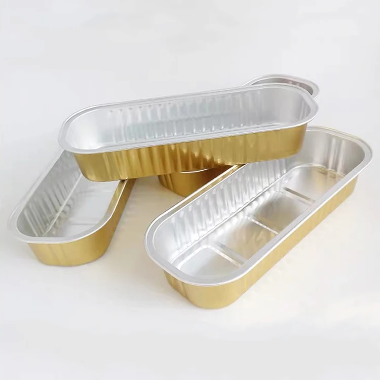 TIA C200 6.5 Inch Durian Box square Eco Foil Aluminum Box Scone Baking Container Even Heating Foil Box