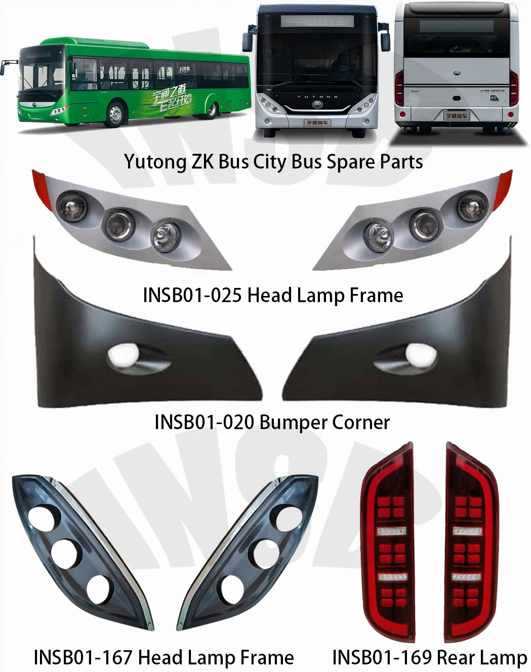 Bus Rear Lamp - Yuntong T12 T13 ZK6907 ZK6128 ZK6138
