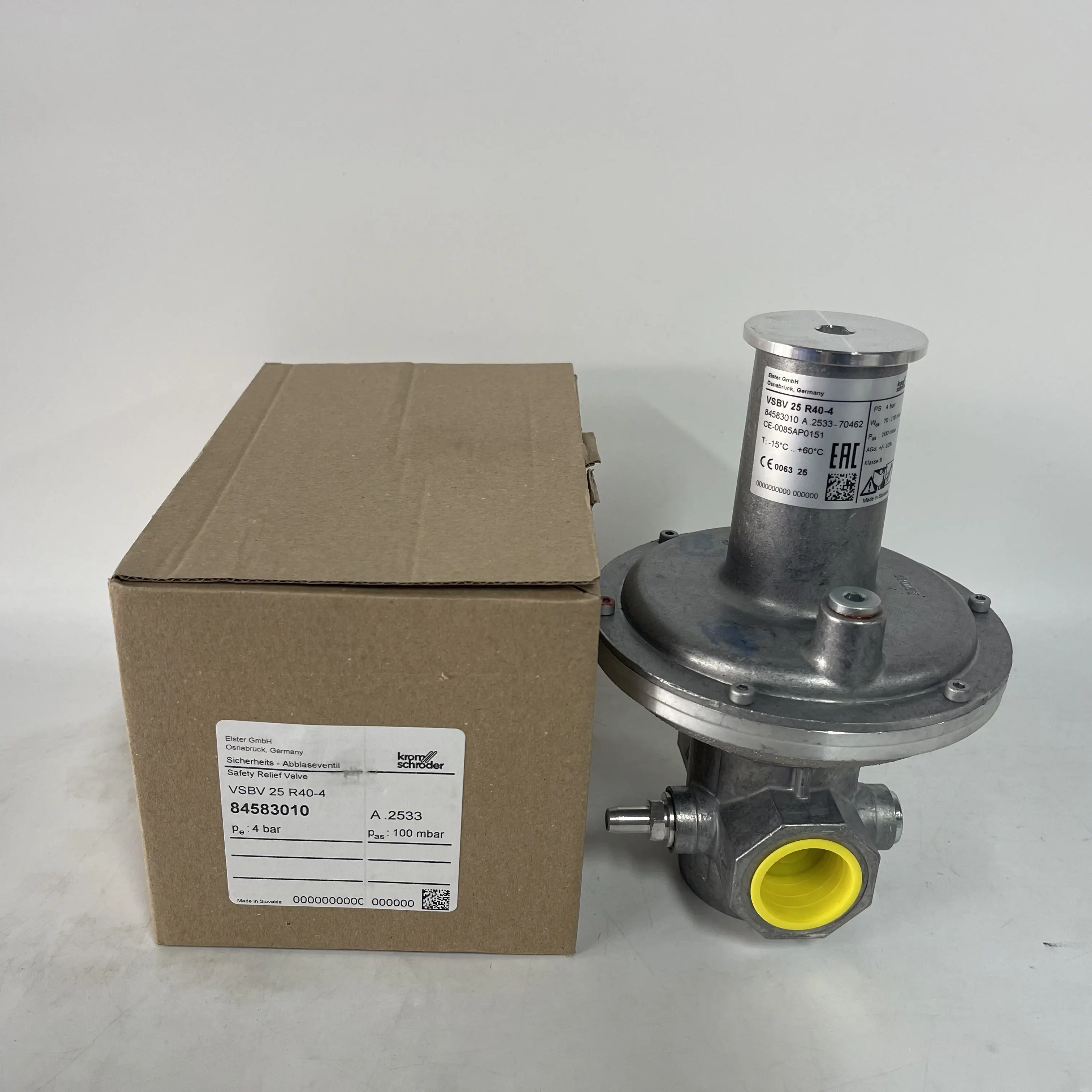 Kromschroder Pressure Regulator VSBV 25R40-4 Kromschroder Pressure Regulator VSBV 25R40-4