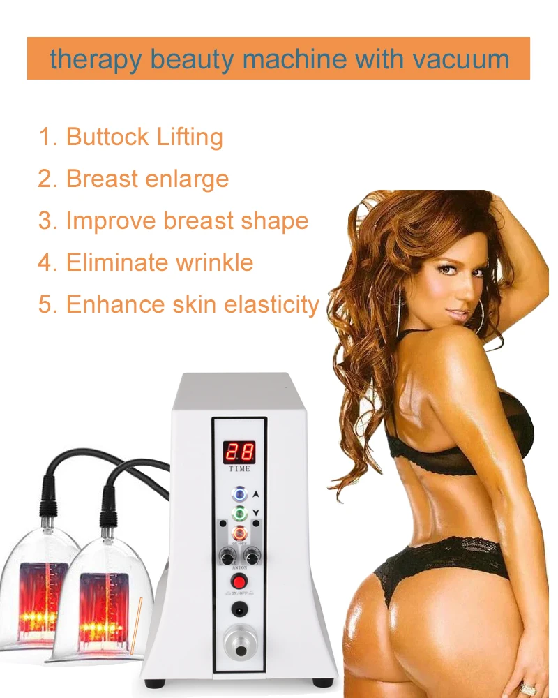 32 Cups Vacuum Therapy Breast Enlargement Butt Lift Body Massage Beauty  Machine