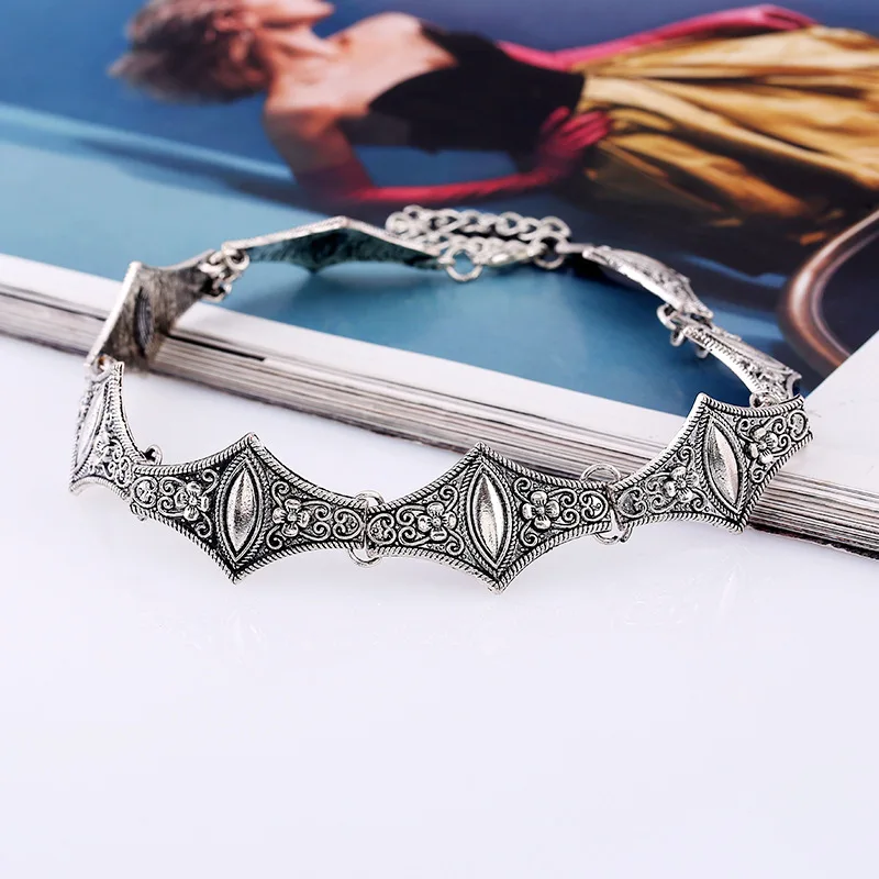 VINTAGE Indian Jewelry シルバーネックレス チョーカー VINTAGE Indian Jewelry シルバーネックレス チョーカー インド