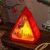 Triangular lantern - Red elk