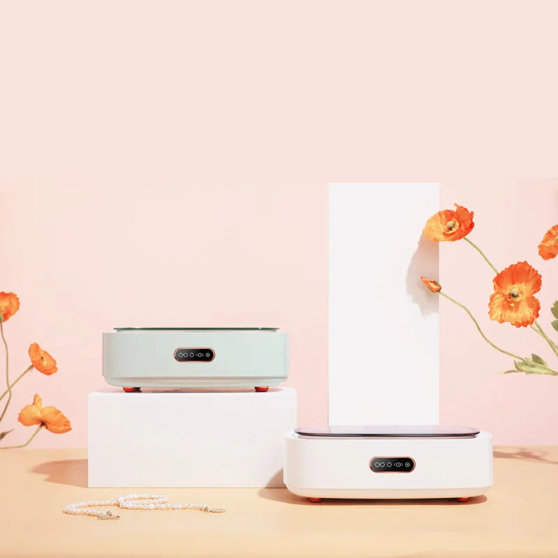 Лучшая цена последняя популярная модель 400 мл портативный пластиковый стеклянный Ультразвуковой очиститель для часов ювелирных изделий