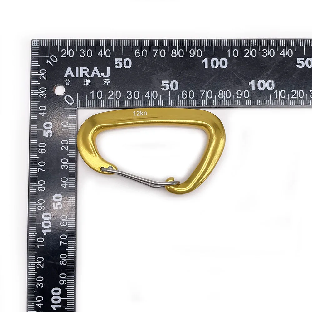 BT-A1303 Outdoor Activity Black 12kn Aluminum Wire Gate Hammock Carabiner