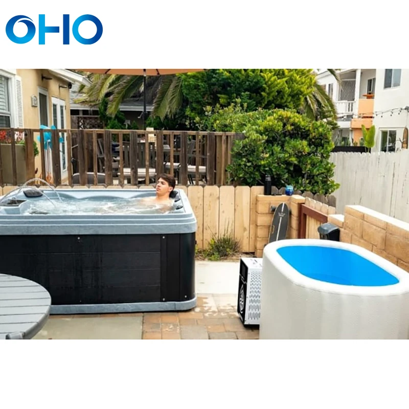 Oho High Quality Dwf Inflatable Ice Bath Barrel Tub Cold Water Plunge