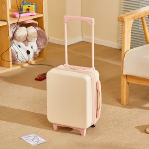 2026 New Style Fresh and Clean Luggage Children's Swivel Wheel Handle case Mini Men's and Women's Carry-on Suitcase Custom logo