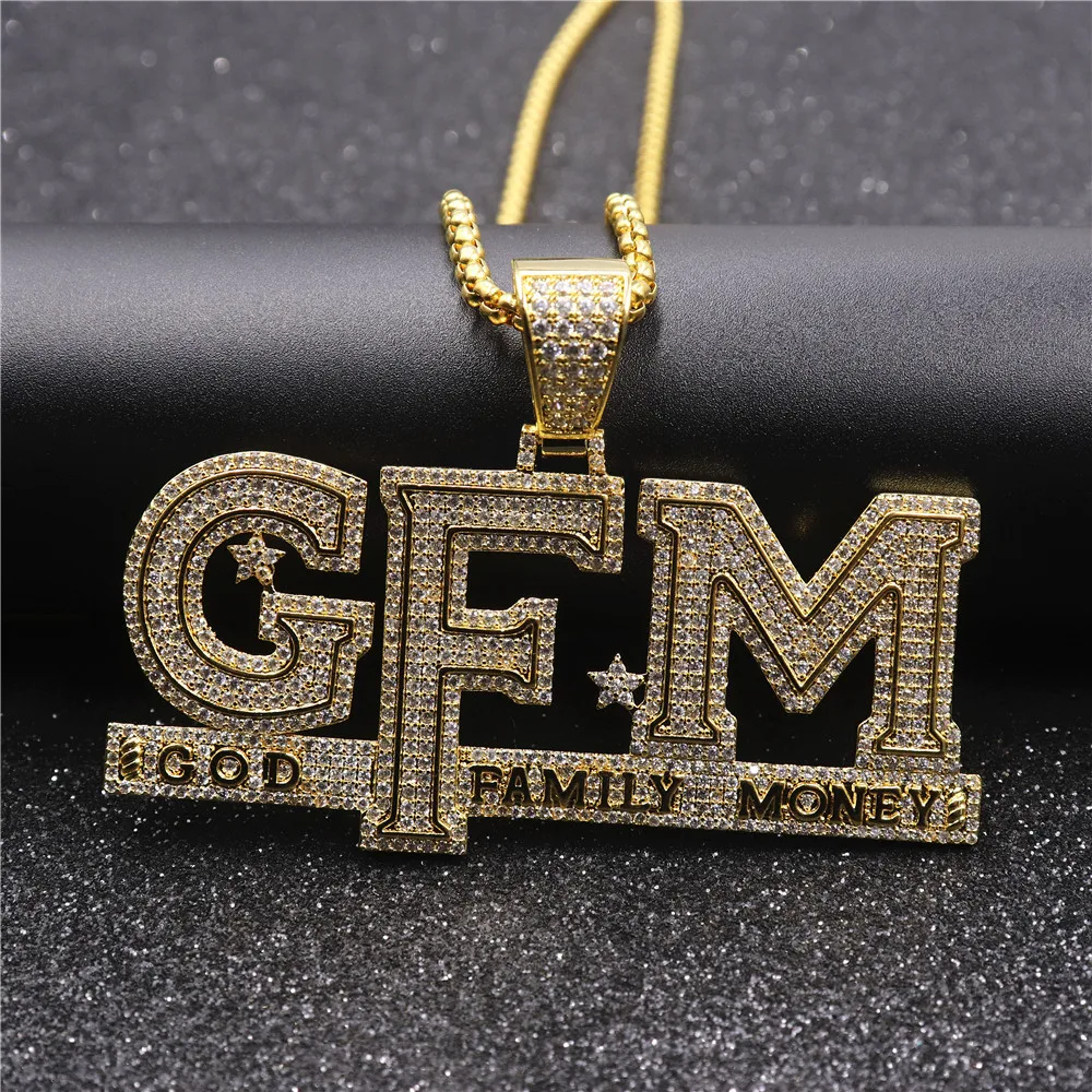Custom Iced Out Mens Jewelry Gfm God 