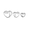 Stainless steel heart-shaped frame