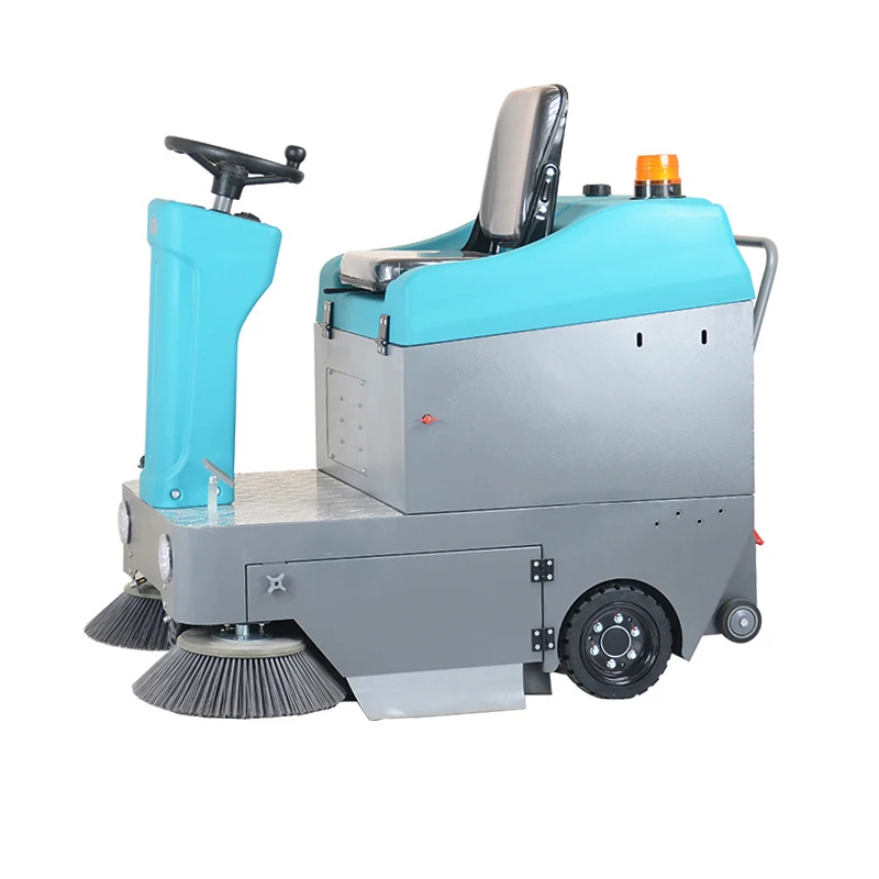 PB105 Warehouse Used Automatic Road Floor Sweeper Vacuum Cleaner Driving Electric Street Sweeper With 80L Dustbin