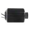Motor negro con polea