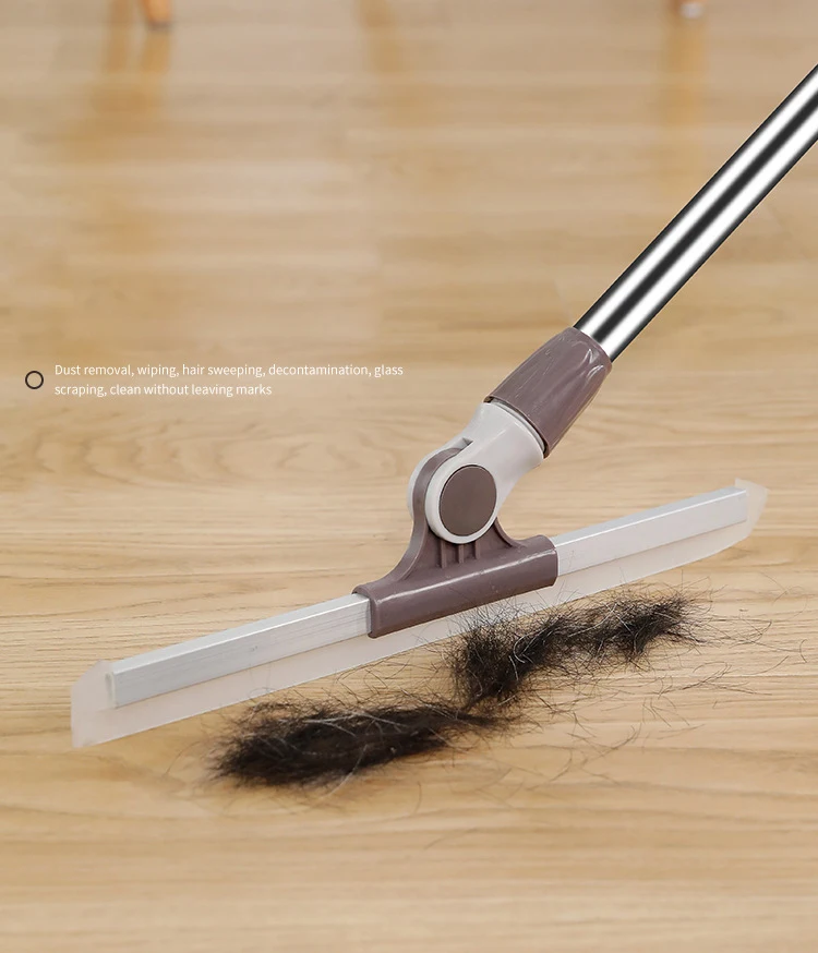 BBA189 Rotatable Clean Convenience Silicone Multifunctional Broom Wiper Mop Bathroom Window Home Floor Wiper