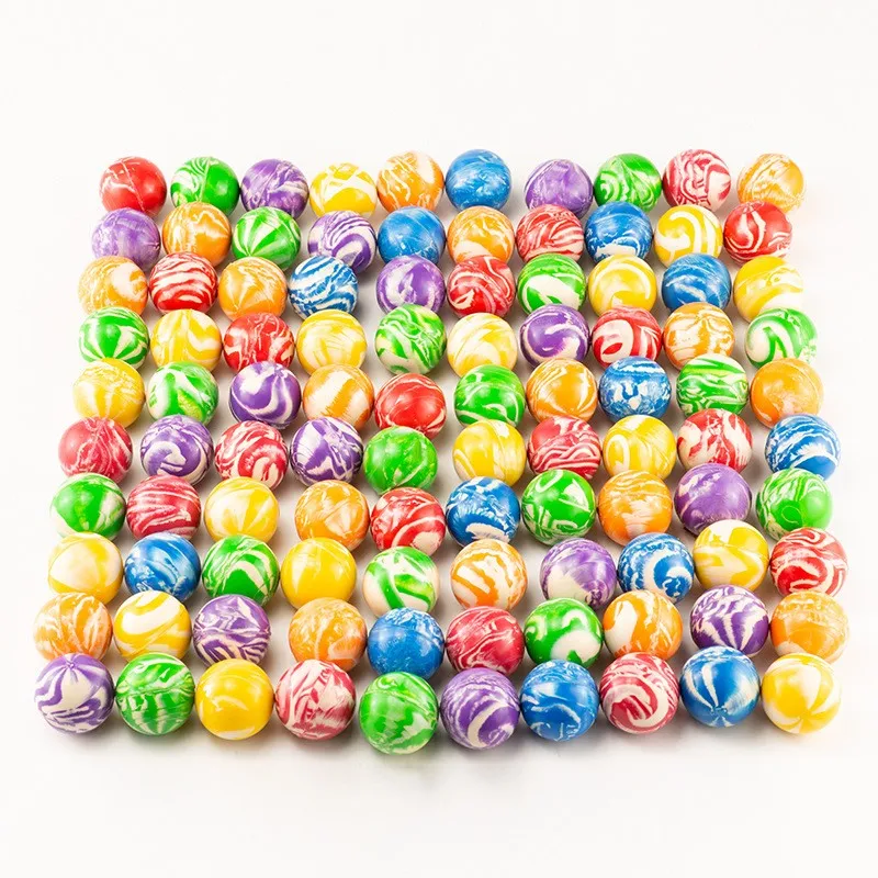 GumballStuff 100 Pack Super High Bounce Balls - 45mm (1.77") Assorted Superballs