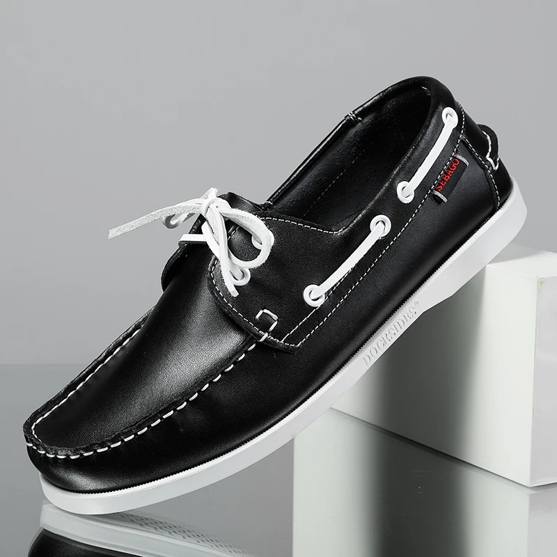 Customize Slip On Men Casual Boats Shoes Comfortable Men Walking ...