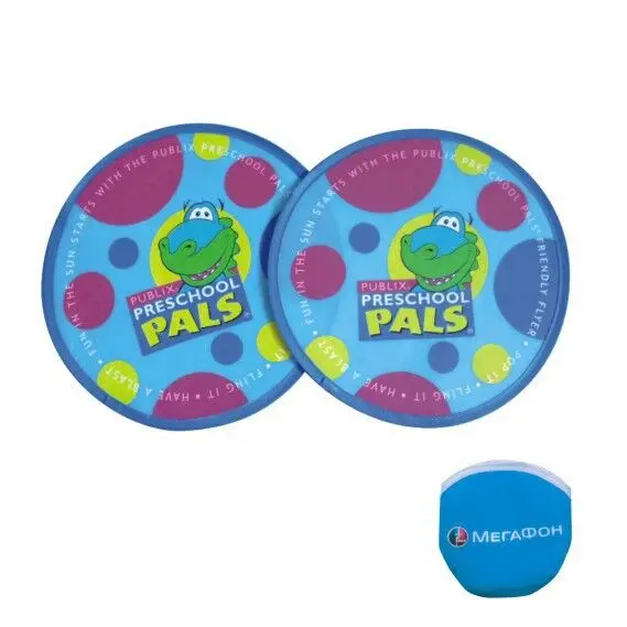 Customized Printed Promotional Folding Fan Foldable Nylon Disc Frisbee Flying Disc Made from Durable Polyester Fabric