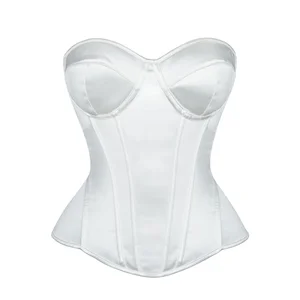 Hot Selling Women's Bustier Corset Top Gothic Boned Overbust Corselet Steampunk Body Shapewear Crocheted Slimming Korset