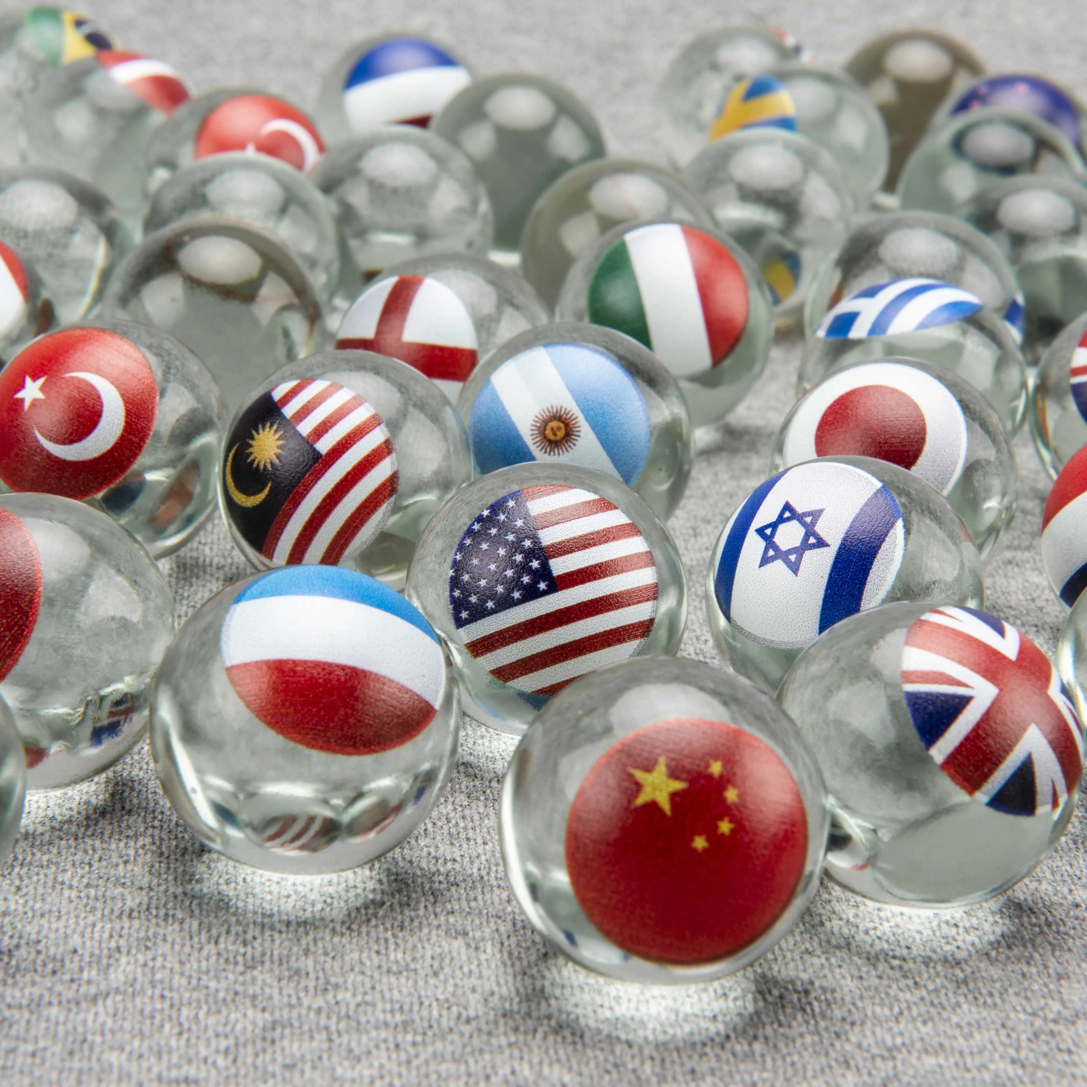 Красивая печатная игрушка стеклянный мрамор домашний декор игра витражный круглый шар шарики для детей