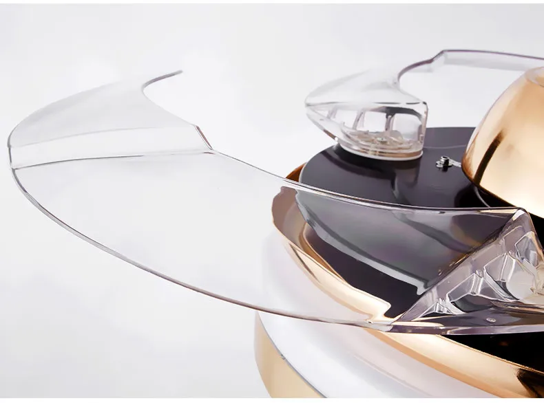 Ceiling fan Lights led Dimmable Chandelier Retractable fan with Remote control 42 inch ceiling fans for dining room/bedroom