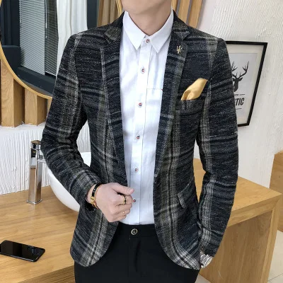 Zwarte Blazer Zwarte Blazer Mannen Heren Rood 2024 Trendy Mannen Casual Mode Pak Pure Kleur Hot Stempelen Business Gentleman Revers Pak Heren Sport Jas, Rood, 3XL